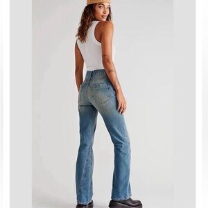 We the Free Serafin mid rise slim boot cut denim jean